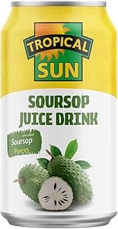 Tropical Sun Soursop Juice Drink With Added Soursop Pieces, 330ml (Pack of 12)