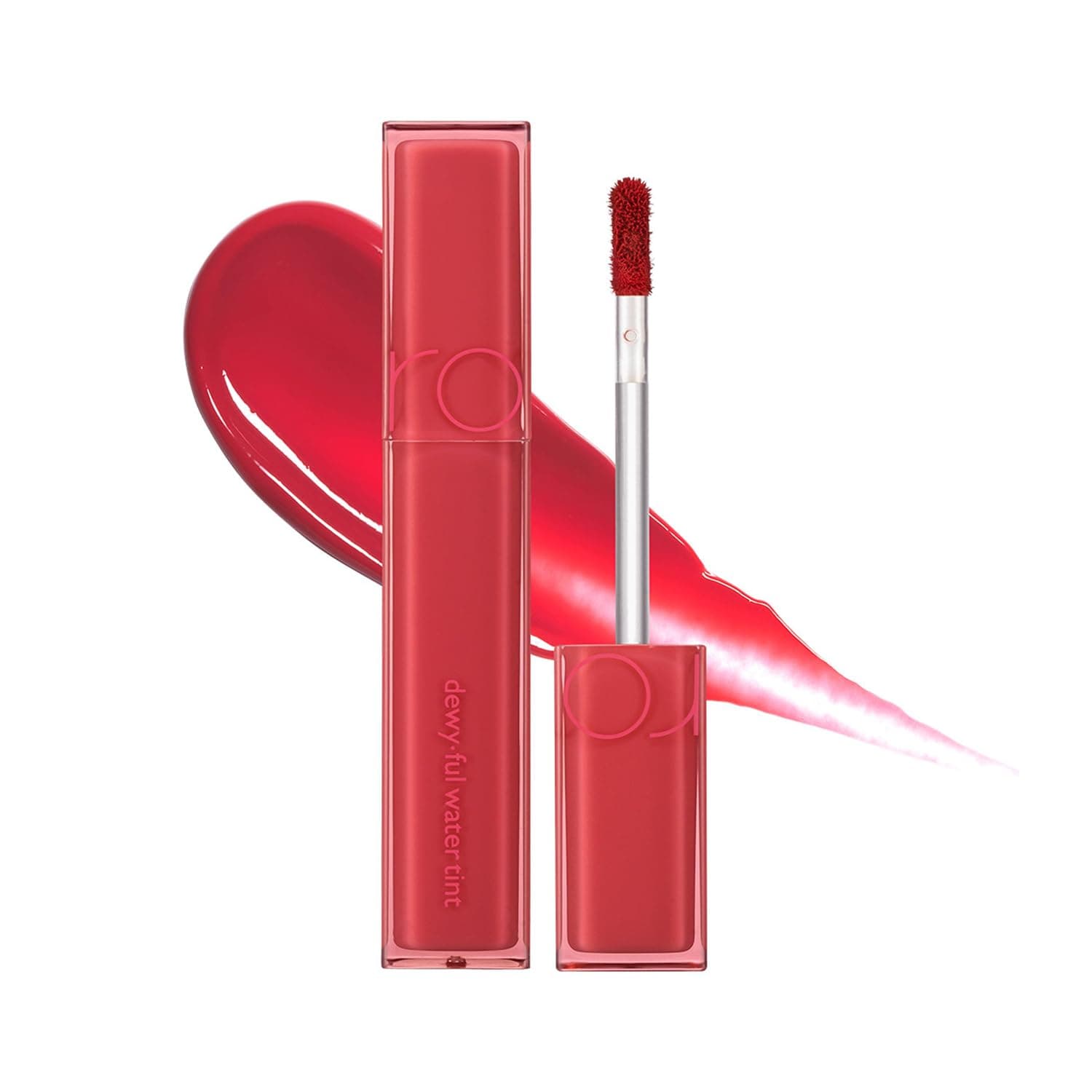 DEWY·FUL Water Tint 07 Cherry Way – K-Beauty Pure Bright Red Lip Stain for Hydrated, Non-Sticky, Long-Lasting Glossy Lips
