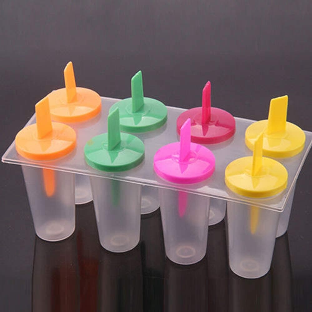 Ice Cream Pop Mold Clear Diy Mould Tray Pan Popsicle Candy Useful Frozen Freezer Lolly Maker Yogurt Stick Ice Cream For Cool Summer