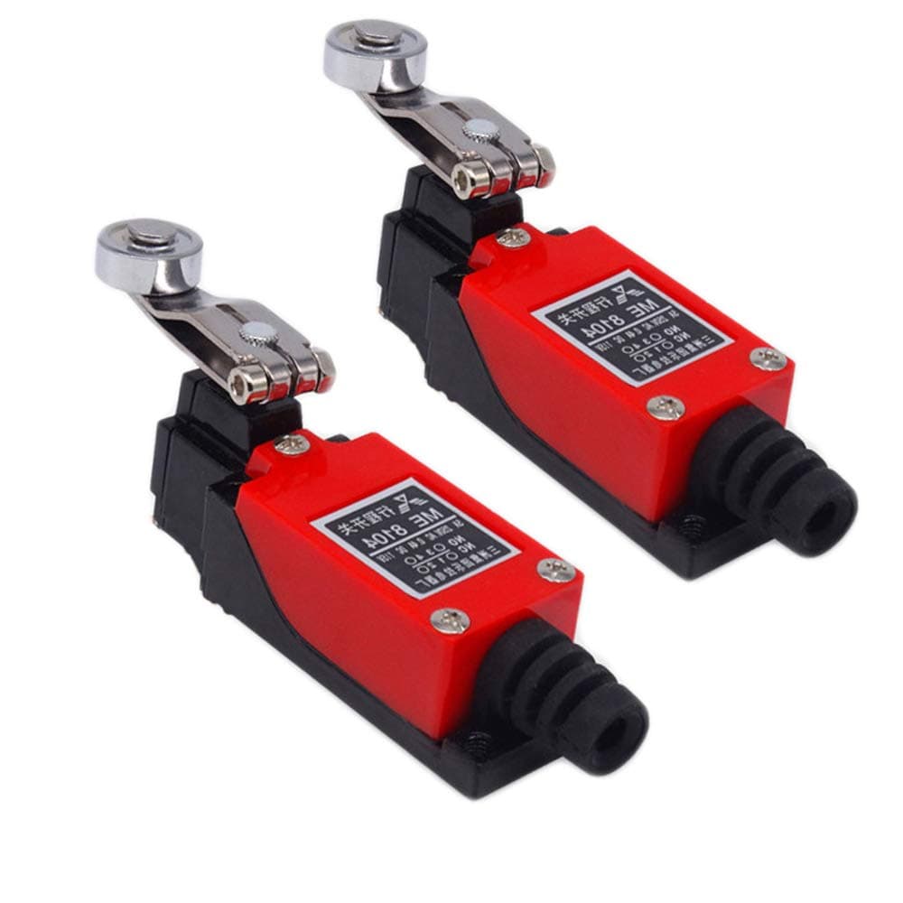 Roller Lever Arm Momentary Limit Switch ME-8104 1NC+1NO 2PCS