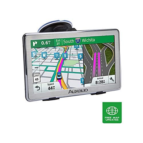 Car GPS Navigation,HD 7-inch 8GB Vehicle Navigation System Free Lifetime Maps-True Voice Broadcast in Over 40 Languages