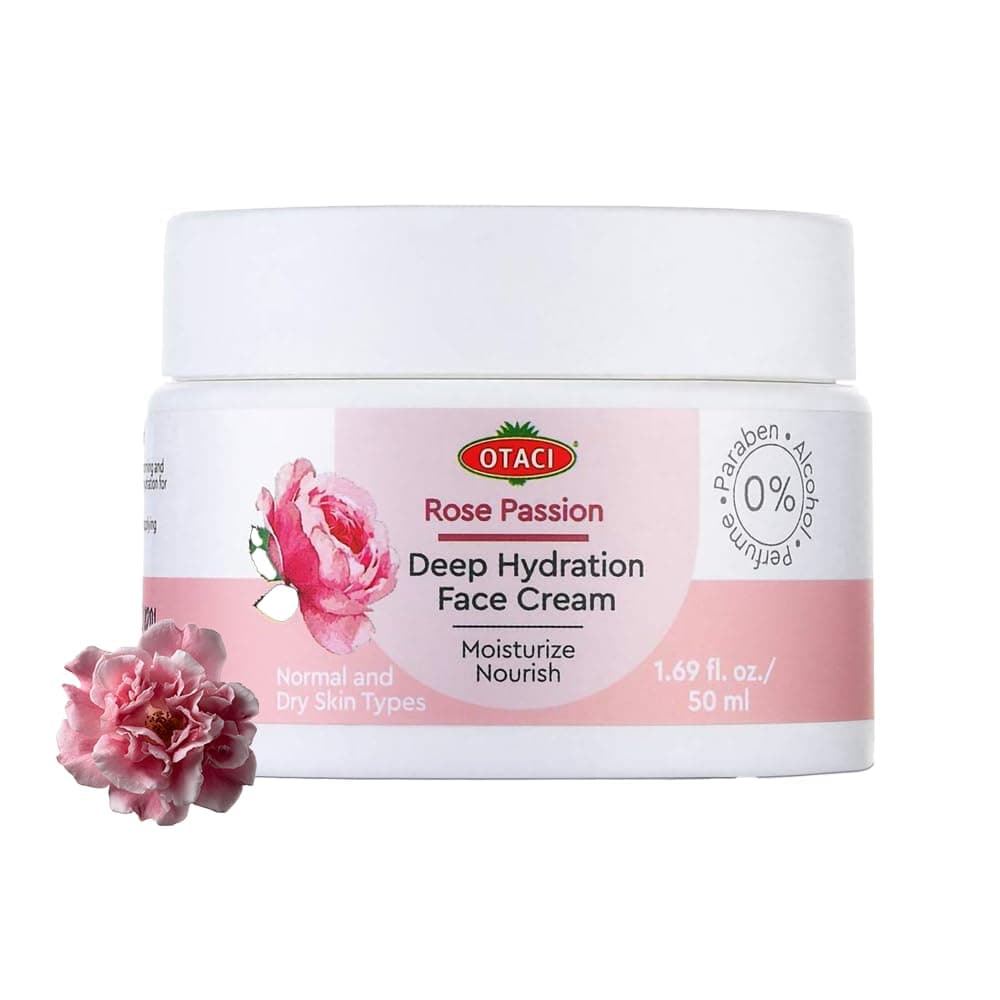 Rose-Infused Herbal Face Cream – Ultra-Nourishing Vegan Moisturizer for Deep Hydration, Smooth Texture & Radiant Glow (50 ml)