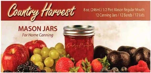 Mason Jars Home Canning Jars 8oz Regular Mouth 12Pc/Pk