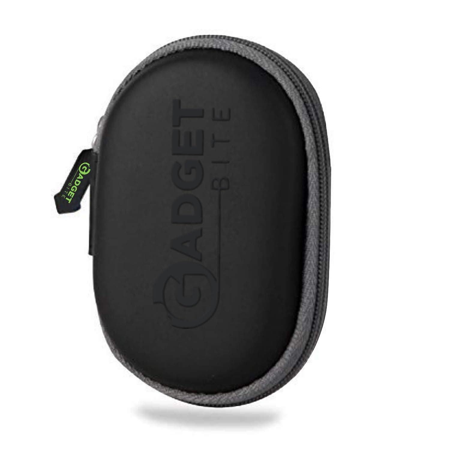 GadgetBite Earphone Case Pouch Ethylene Vinyl Acetate (EVA) Mini Pocket Storage Carry Case Travel Organizer for Earphones Charging Cable Pen Drives Memory SD TF Cards Headphones - Black