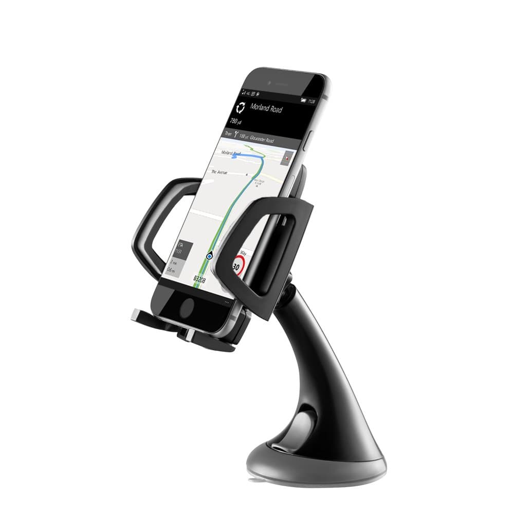 ZILU Universal Car Phone Mount, Cell Phone Holder for Dashboard and Windshield, Car Accessories for iPhone 7 Plus 6s Plus SE Samsung-Retail Packaging