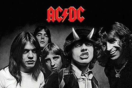 ACDC - Highway to Hell BW Poster Print (24 x 36)
