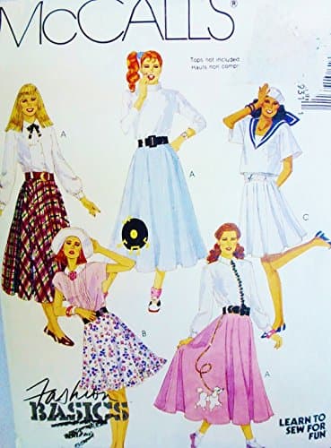 MCCALLS 8136 MISSES CIRCULAR SKIRT (POODLE) SIZE 14 ~ SEWING PATTERN