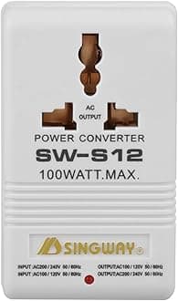 Akozon 100W Power Converter, 110V/120V to 220V/240V Step-Up&Down Voltage Transformer, Universal Adapter (CN Standard Plug) Travel Adapter