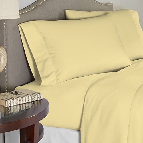 Celeste Home 190 GSM Full, Butter Sheet Set- Warm & Cozy - 100% Cotton Flannel Pre-Shrunk - Extra Soft - Deep Pockets - Easy Fit - Elastic All Around - Comfy - Double Brushed