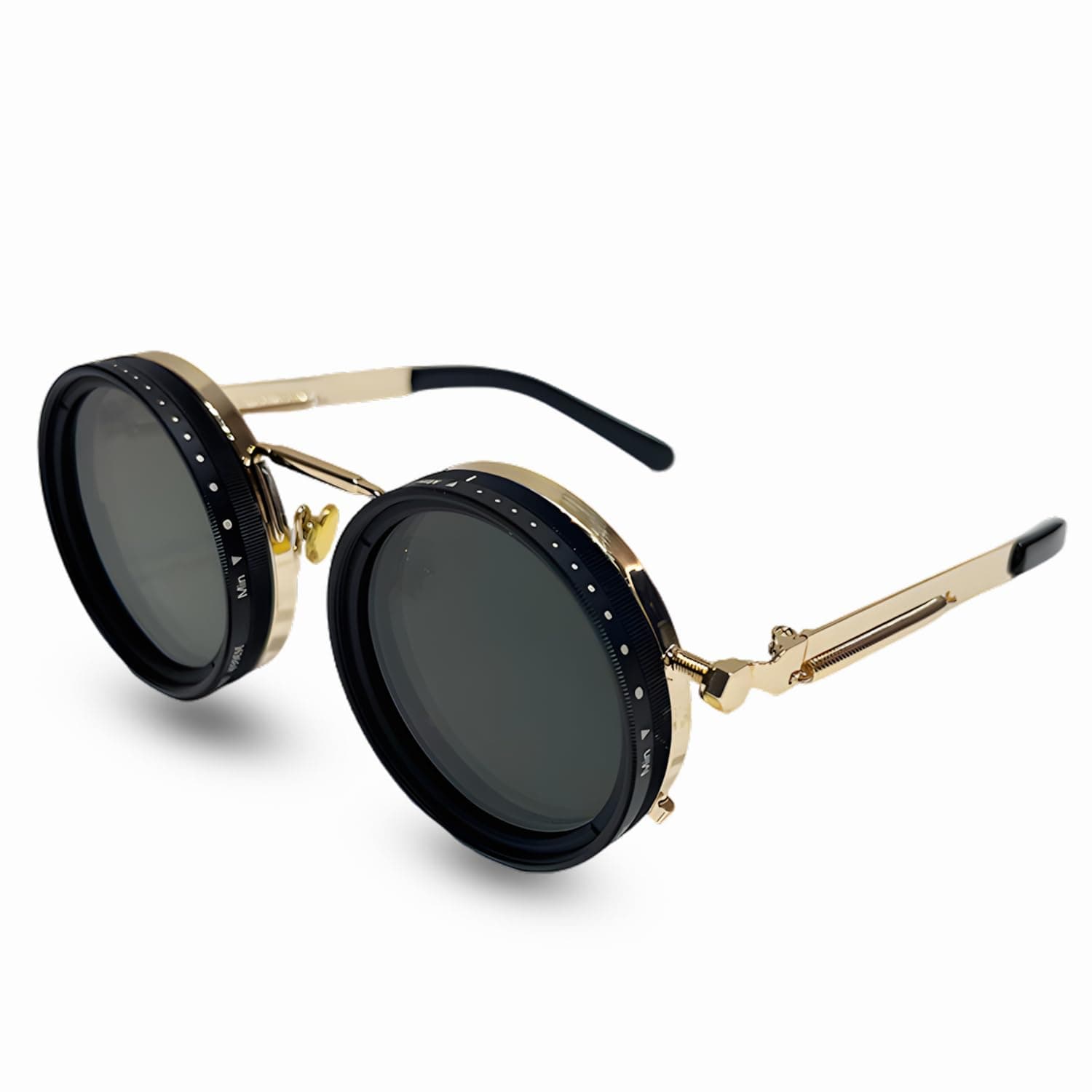 Adjustable Shades Glasses Tint Rounded Polarized Uv400 Lenses Nd Filter Sunglasses 1-9 Gears Beach Eyewear Unisex