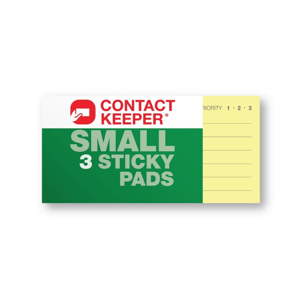 Business Cards & Notes Holder Refill, Small 3 Sticky Pads (800212)