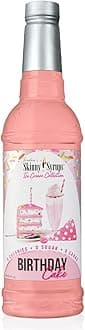Jordan's Skinny Syrups Sugar Free Birthday Cake Syrup | Gluten Free | Keto | Kosher | Made in the USA