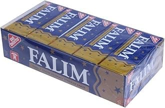 Falim Sugarless Plain Gum, Fruit Mix Flavoured, 20 Pack, 100 Pieces Each by Falim