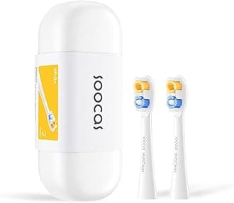 Soocas Multiclean Classic Clean Electric Toothbrush Replacement Heads, Compatible with Both NEOS II and NEOS II Ultra, 2 Brush Heads, Pearl White