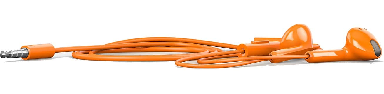 Nokia 02744T2 WH-308 Wired Stereo Headset - Orange