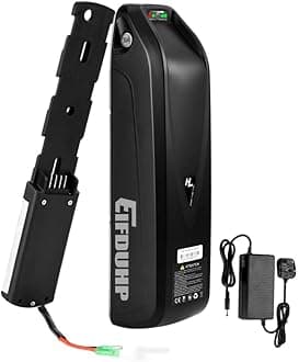 36V Ebike Battery 10AH, Electric Bike Battery Pack Lithium-ion with Charger Baseplate for 750W 500W 350W 250W 200W Bicycle Motor