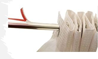 Modtek Curtain and Drapery Ring Slide-Solves Shower and Drapery Rings from catching Allowing Them to Slide Smoothly and Quietly (12 Ft Clear)