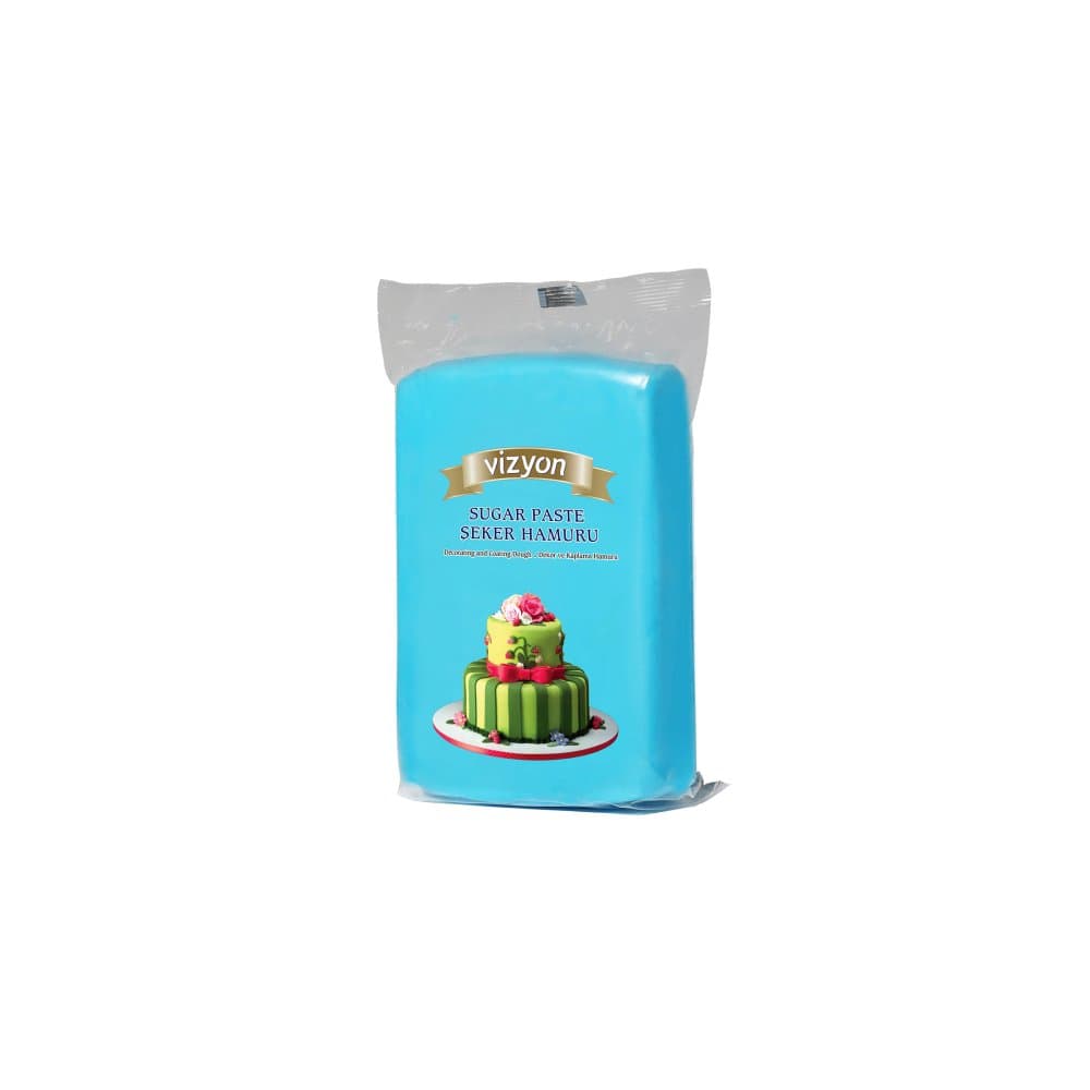 Vizyon Sugar Paste (Fondant) Blue, 250g, 250 g