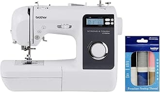 Brother ST150HDH Strong & Tough Sewing Machine, 50 Built-in Stitches, Premium Sewing Thread 6-Pack Included