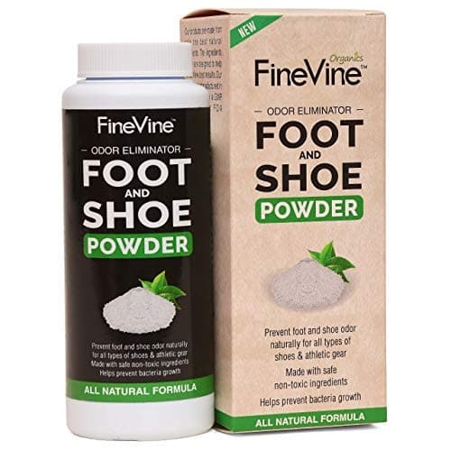 Foot and Shoe Powder - Deodorizer and Odor Eliminator | Remove Bad Smells from Stinky Feet, and Sweaty Socks | Safe for Slippers, Sneakers, Athletes Footwear, Hockey and Tennis Equipment | Made in USA