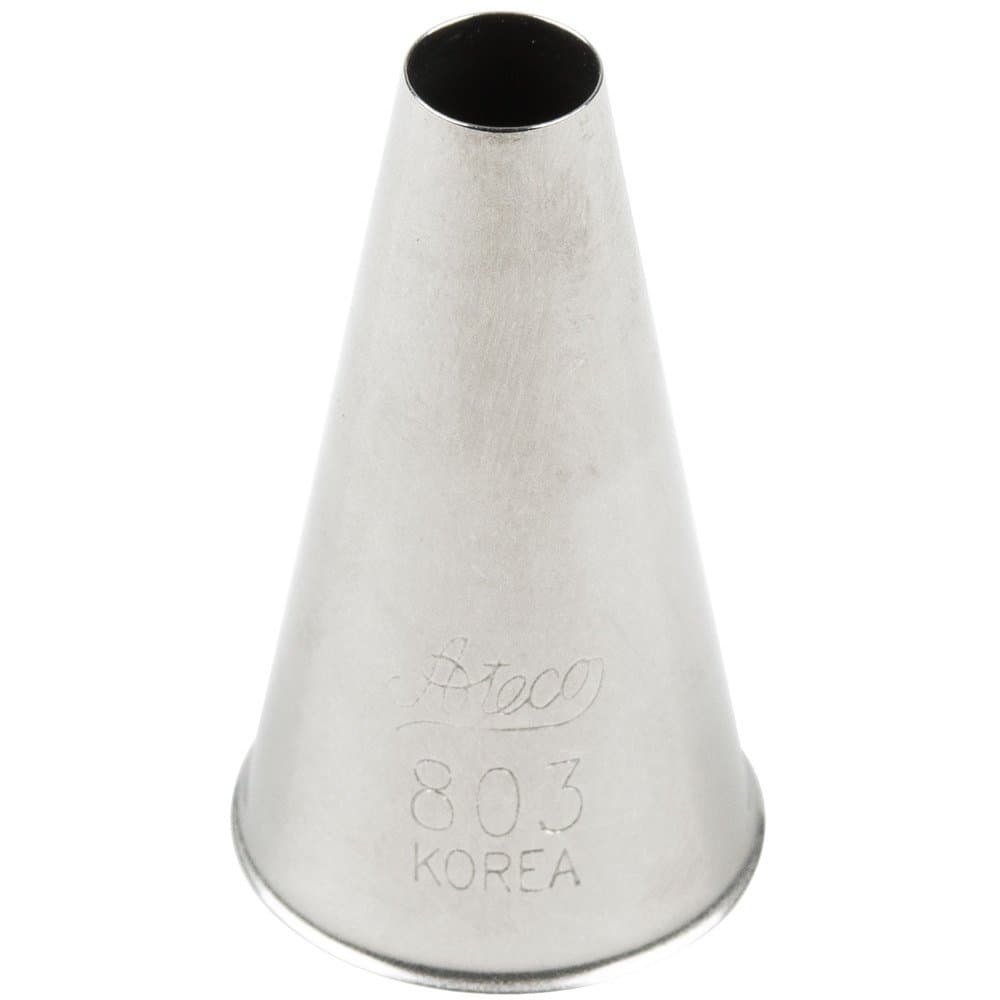 Ateco # 803 - Plain Pastry Tip .31'' Opening Diameter- Stainless Steel