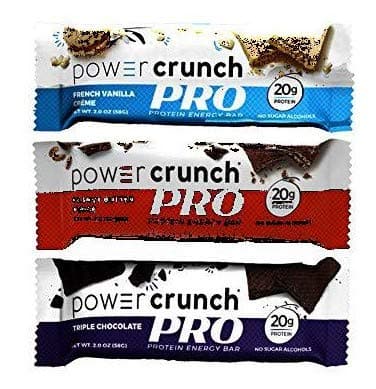 Bionutritional Research Group Power Crunch -PRO - Variety Pack - 4 Of Each Flavor (3 Flavors, 12 Bars)