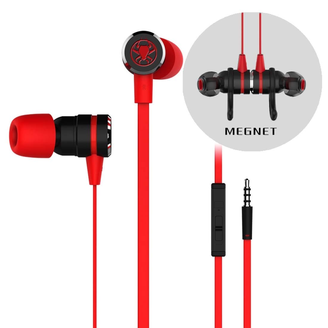 Xone PLEXTONE G20 3.5mm Gaming Headset with Microphone in-Ear Wired Magnetic Stereo with Mic (Black) Alexander (Color : Red)