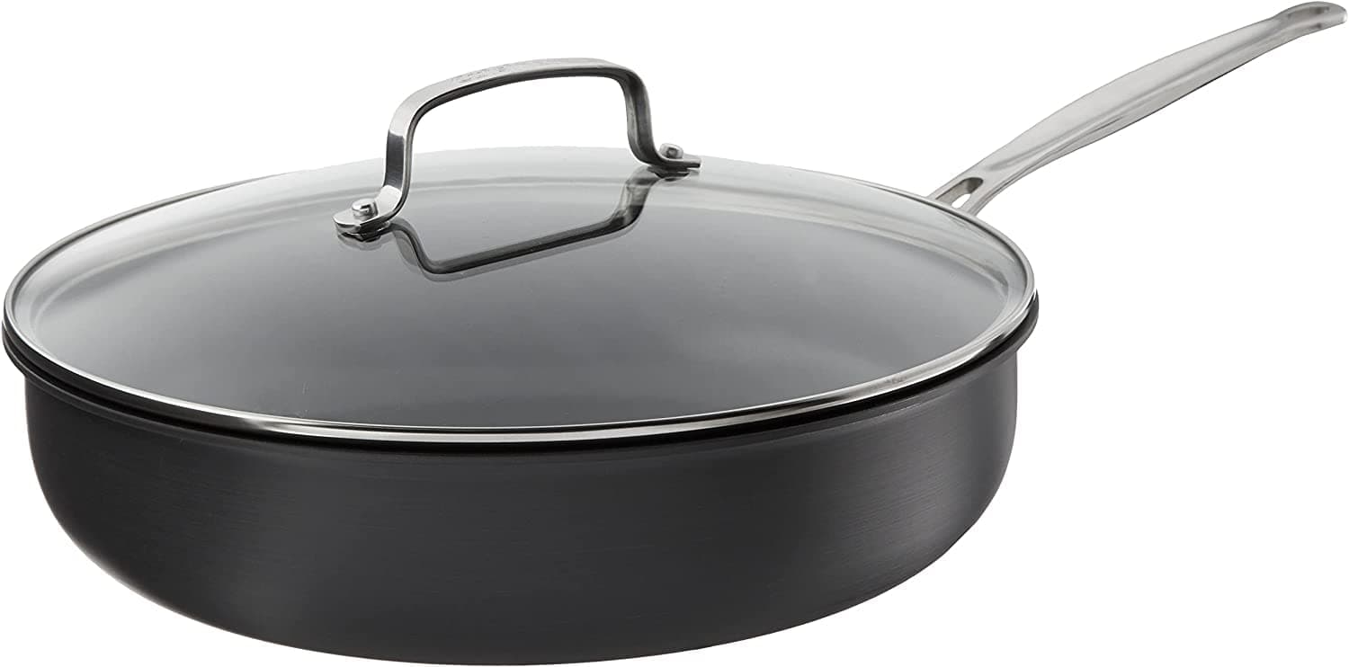 622-30DF Chef's Classic 12-Inch Nonstick-Hard-Anodized, Deep Fry Pan w/Cover