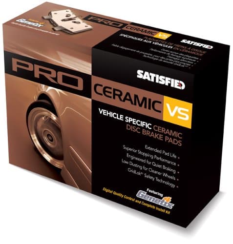 Satisfied Brake Products PR537C Rear Ceramic Pads