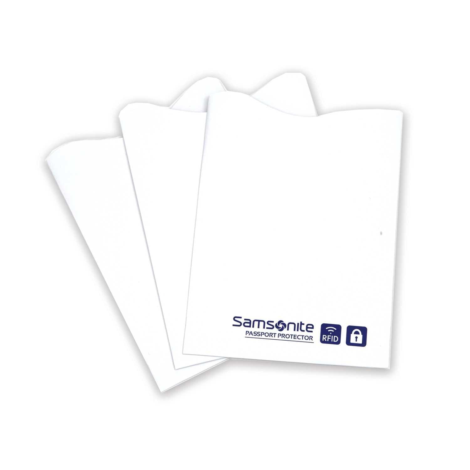 3-Pack Credit Card RFID Sleeves, White, One Size