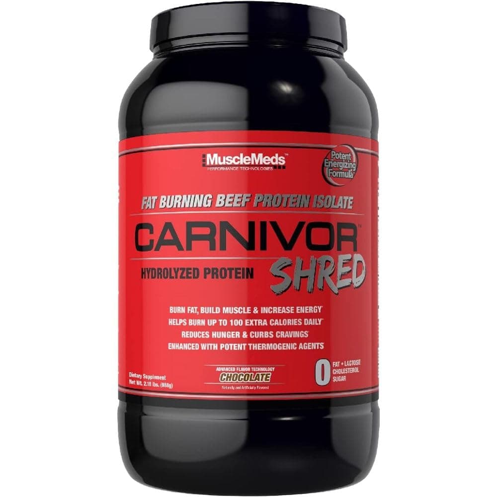Carnivor Shred Fat Burning Hydrolized Beef Protein Isolate, Chocolate, 2.28 Pound