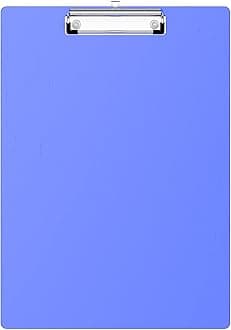 Hongri Aluminum Clipboard, Blue Clip Board, Metal Construction Clipboards with Low Profile Metal Clip, 12.5 x 9 Inch Letter Size, Office Supply, Contractor Clipboard.(Blue)