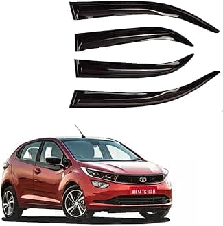 Auto Royal Unbreakable Car Window Door Visor/Rain Guard/Wind Deflector Compatible for (Tata Altroz)