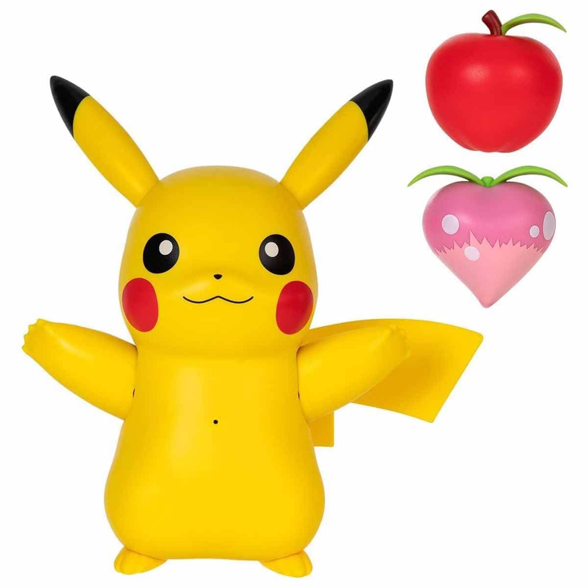 Pokémon Train and Play Deluxe Pikachu - 4.5-Inch Pikachu Figure with Lights, Sounds, and Moving Limbs plus Interactive Accessories