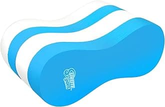 Sunlite Sports 9.5" EVA 5-Layer Pull Buoy Leg Float - Pool Training Aid, Legs and Hips Support for Adults, Kids, and Beginners, Water Exercise Equipment, Hydrotherapy, for Swimming Stroke