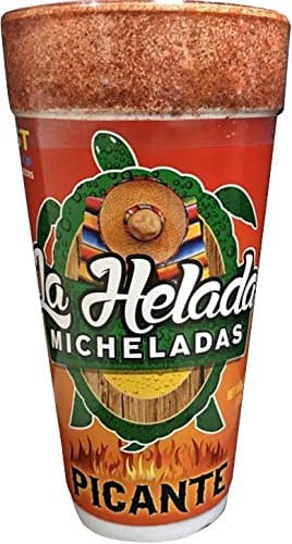 24 pack case - La Helada Michelada Spicy Picante Flavored 24oz Foam Cups