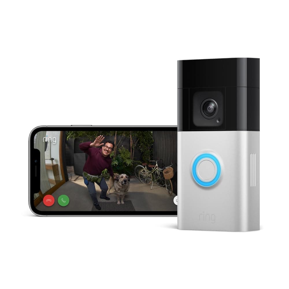 Battery Video Doorbell Pro | Wireless Video Doorbell Security Camera with Head-To-Toe View, 3D Motion Detection, Colour Night Vision, Wifi, 30-day free trial of Ring Subscription Plan