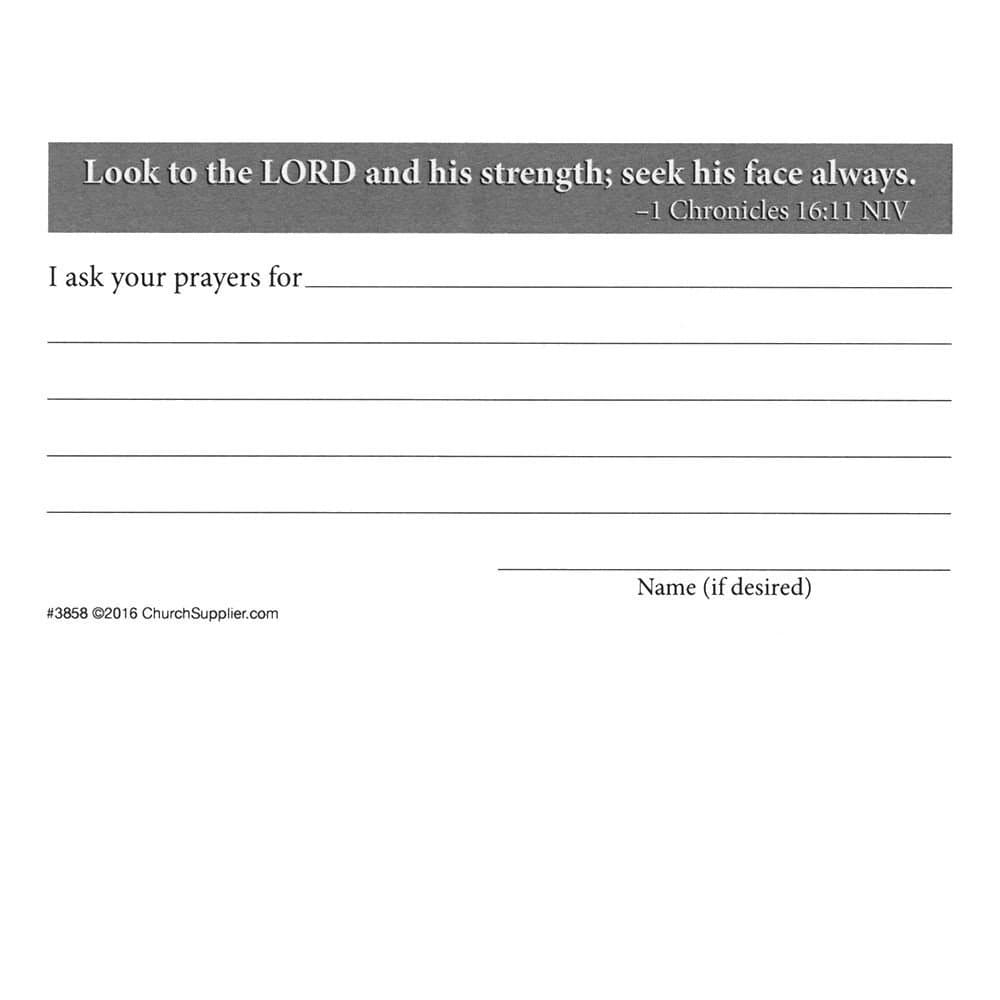 Sterling Gifts Prayer Request Cards Praying Hands, Cross (Pack of 100)