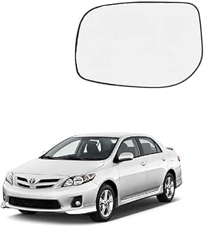 Auto Spare World Left Side Mirror Glass Compatible With Toyota Corolla Altis 2008-2013 Set of 1 Pcs.