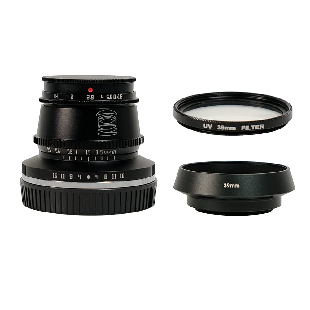 TTArtisan 35mm F1.4 Manual Focus APS-C Format Fixed Lens for Fujifilm X Mount Cameras Black