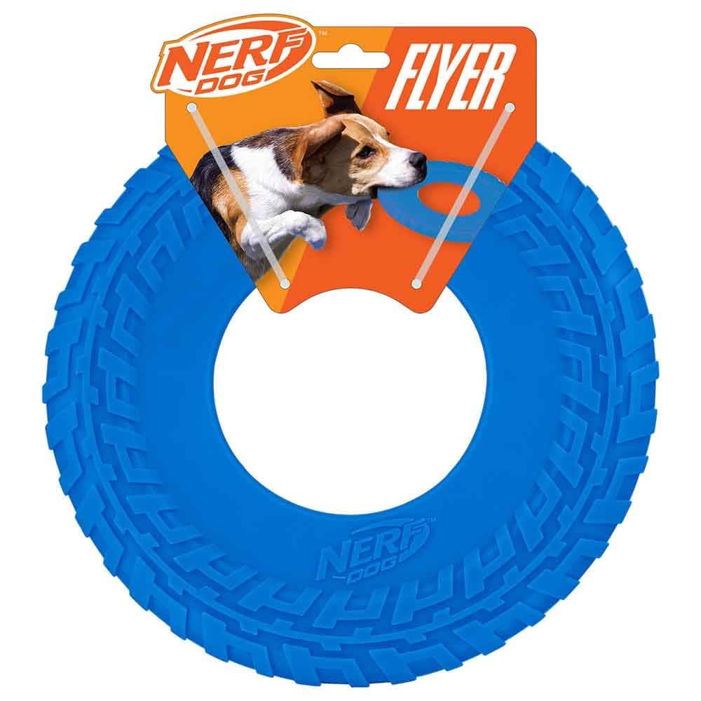 Nerf Dog Atomic Flyer Dog Toy, Flying Disc, Lightweight, Durable and Water Resistant, Great for Beach and Pool