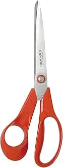 Fiskars Left-Handed General Purpose Scissors, Scissors Length: 21 cm, Steel/Synthetic Material, Classic, 1000815