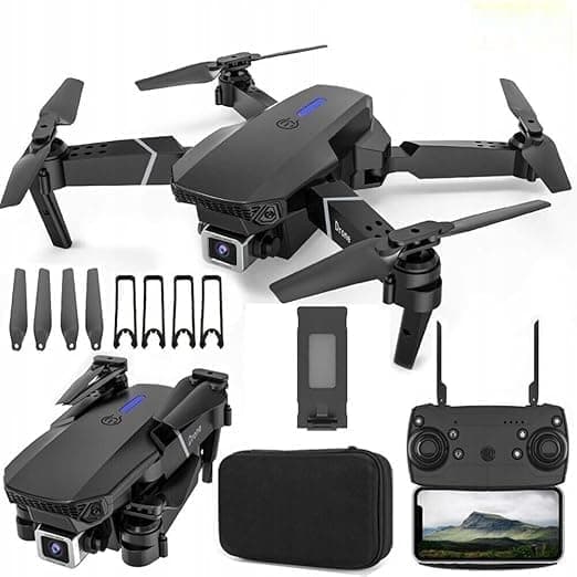 R-20 Drone with 4K Camera WiFi FPV HD Dual Foldable RC Drone Altitude Hold Headless Mode Visual Positioning Auto Return App Control