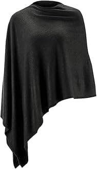 Fomolom Women's Fashion Ponchos Pashmina Scarf