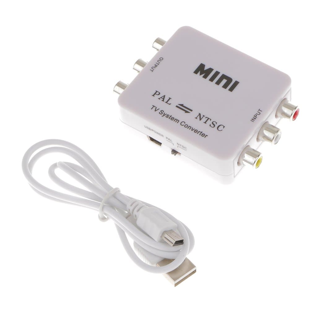 Big Shoppe Store PAL/NTSC/SECAM to PAL/NTSC Mini Bi-Directional TV System Switcher Converter