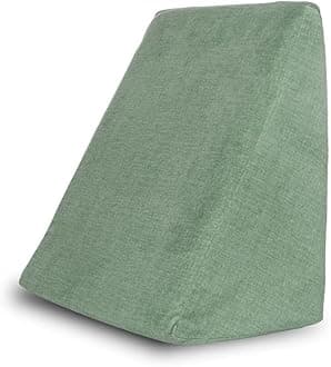 WakefitMemory Foam Orthopedic High Resilience Pillow Wedge, for Sleeping, Leg Elevator, Pregnancy Maternity, Anti Snoring, Acid Reflux (Olive Green, 18 X 17.5 X 11 Inches, Medium Size) Pack of 1