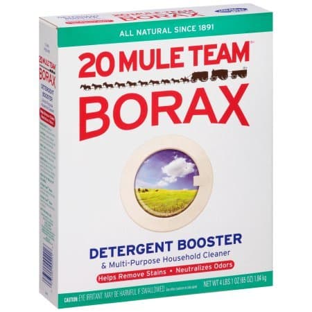 Twenty Mule Team Borax Detergent Booster & Multi-Purpose Household Cleaner 65 oz. Pack of 4