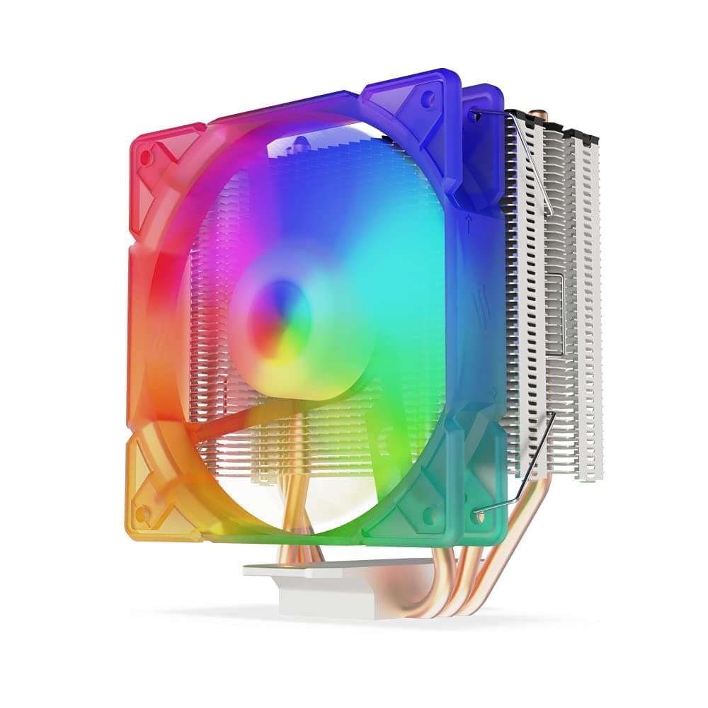 SilentiumPC Spartan 4 MAX Evo ARGB CPU Cooler with 120 mm ARGB PWM Fan (250-1600 RPM, TDP 125 W)
