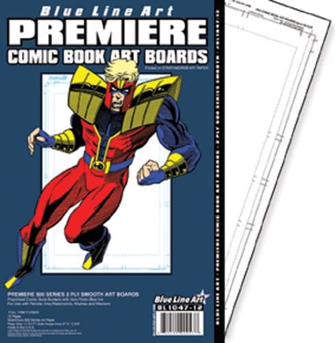 Full Trim Premiere Comic Book Art Boards 500 2ply Smooth 11x17