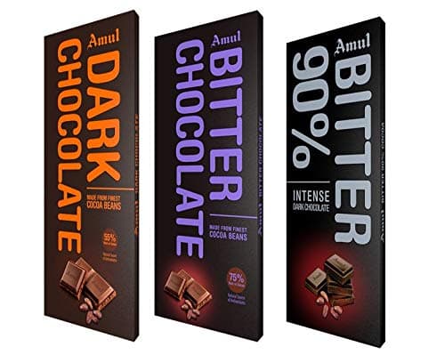 Dark Chocolate: Assorted Pack Of 55%,75% And 90%, 450 Grams